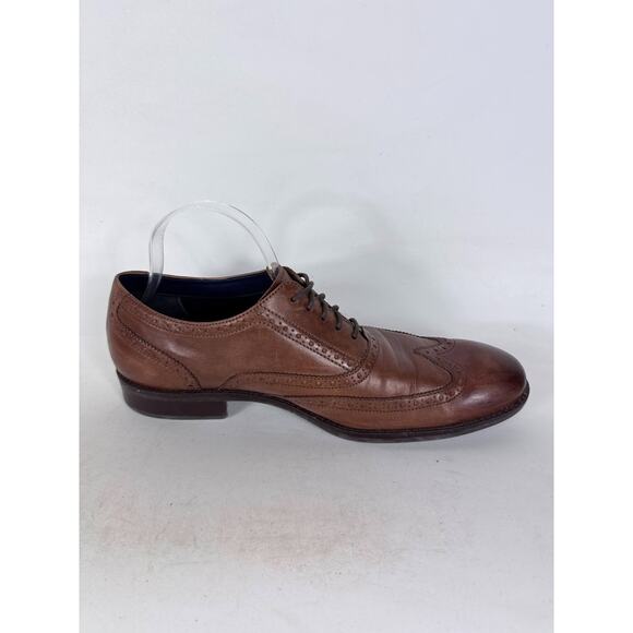 Cole Haan Wayne Wingtip Oxford Shoes Men\'s 11 Brown Leather Low Top Block Heel main image 10